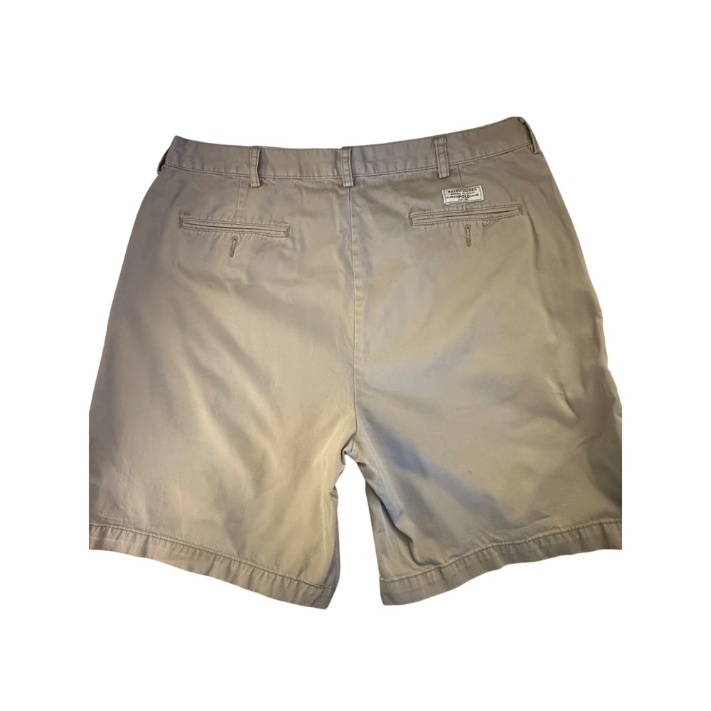 Y2K vintage 2000s Polo Ralph Lauren Tyler Shorts Classic Polo Chino KhakiSize 40 - Picture 2 of 6
